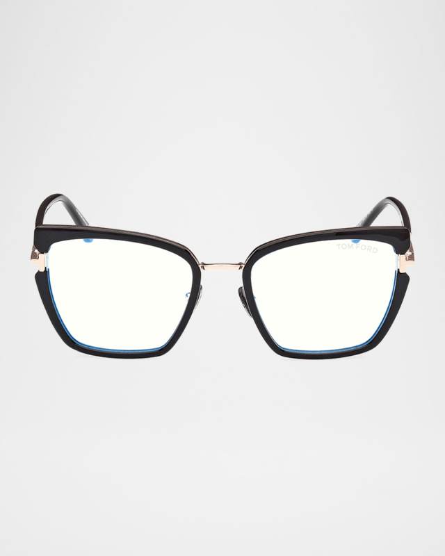 Blue-Light Acetate Butterfly Optical Glasses